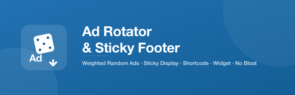Ad Rotator & Sticky Footer